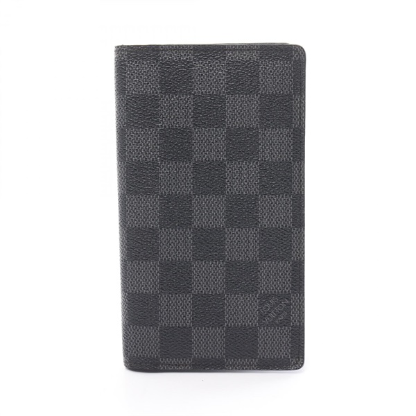 LOUIS VUITTON Agenda Poche Damier Graphite Notebook cover R20975 canvas Black BK