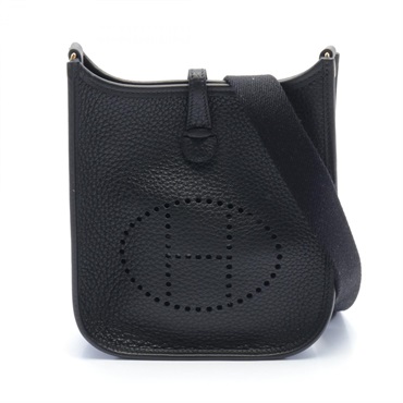 HERMES Evelyne TPM Shoulder crossbody Bag W Taurillon Clemence Black GHW Used