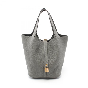 HERMES Picotin Lock MM Hand bag W Taurillon Clemence Grimayer GHW