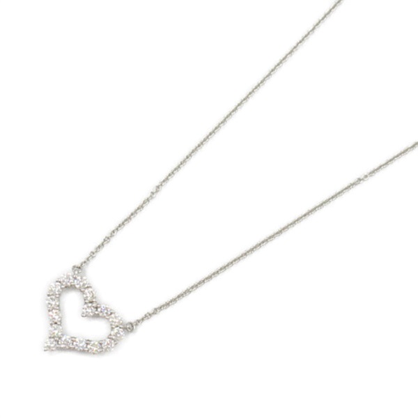 TIFFANY＆CO Sentimental Heart Necklace Pendant Pt950Platinum diamond Used women