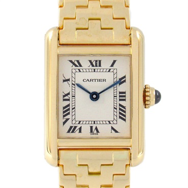 CARTIER Tank Louis Wrist Watch 238SCC710232 Quartz 18KYG Yellow Gold Used Women