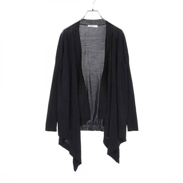 GIVENCHY cardigan 13X 3834 500 wool Black Used Women #S