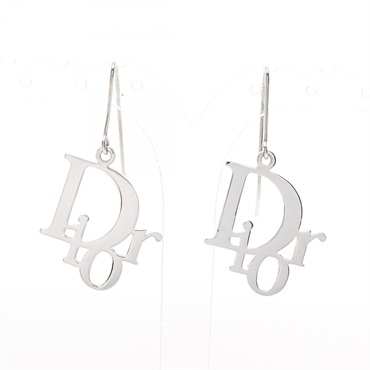 Dior Dior logo Pierced earrings Stainless Steel SHW Used