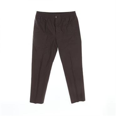 HERMES Pants pantalon #42 cotton Brown Used