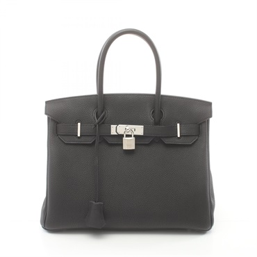 HERMES Birkin 30 Hand bag Togo leather SHW Black Used Women