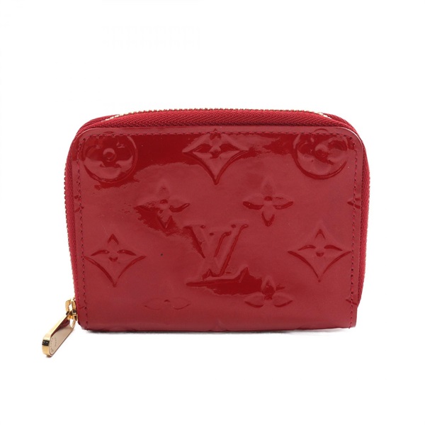 LOUIS VUITTON Zippy coin purse M93608 Vernis leather Pomme D’amour Used Women