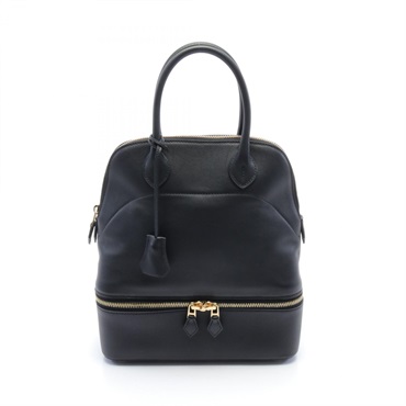 HERMES Bolide Sucre Hand bag T Swift leather Black GHW Used