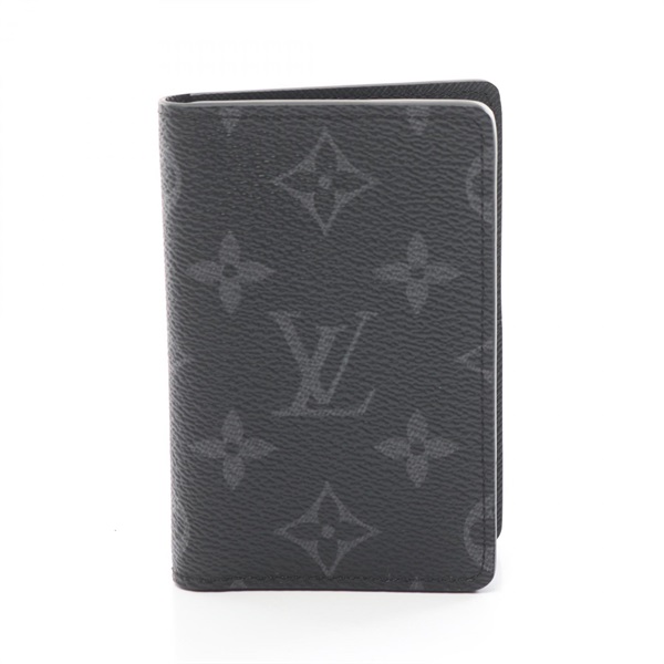 LOUIS VUITTON Organizer De Poche Card Case M61696 Monogram eclipse Black Used