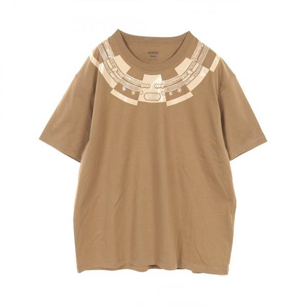 HERMES LE TRESOR DE MEDOR T-shirt #42 cotton Khaki