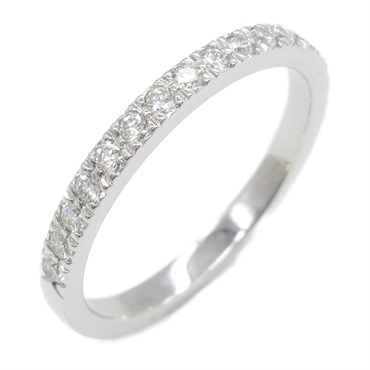 TIFFANY＆CO soleste Half Eternity Ring Pt950 Platinum Diamond Clear US size #5