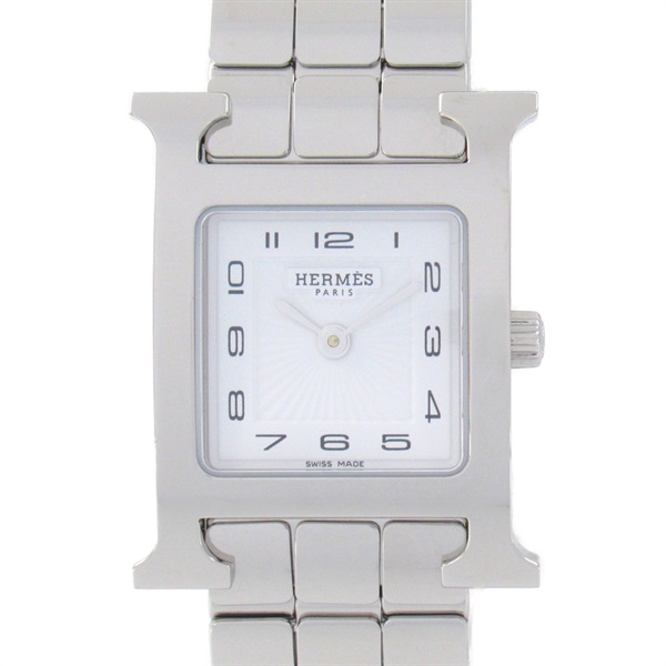 HERMES H Wrist Watch HH1.210 Quartz Stainless Steel Used Women