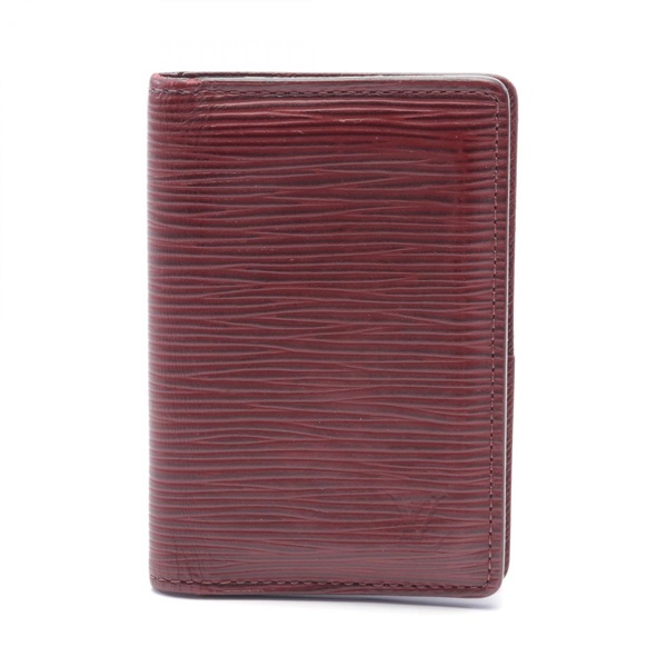 LOUIS VUITTON Organizer De Poche Card Case M60620 Epi leather Bordeaux used LV