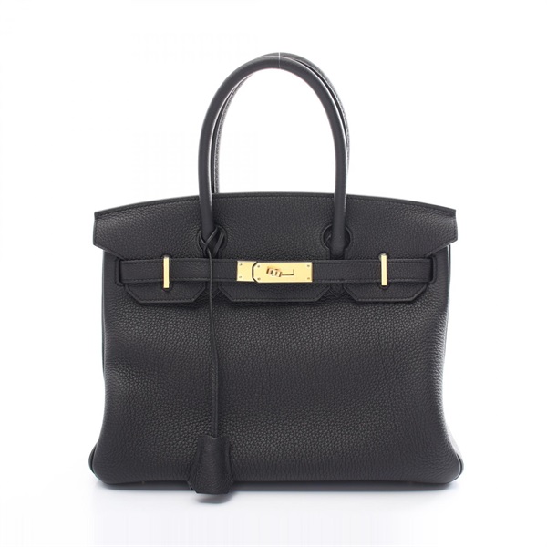 HERMES Birkin 30 Hand bag Togo leather GHW Black Used Women