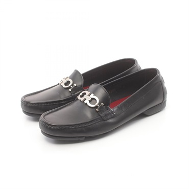 Salvatore Ferragamo Gancini loafers Shoes leather Black Used Women #7