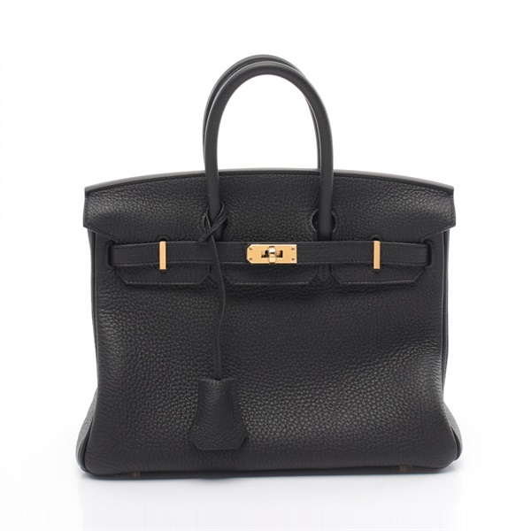 HERMES Birkin 25 Handbag Togo leather Black Used Women GHW W