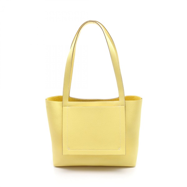 HERMES HERMES Cabasellier 31 Tote Bag Taurillon Clemence Jaune Citron Used Women