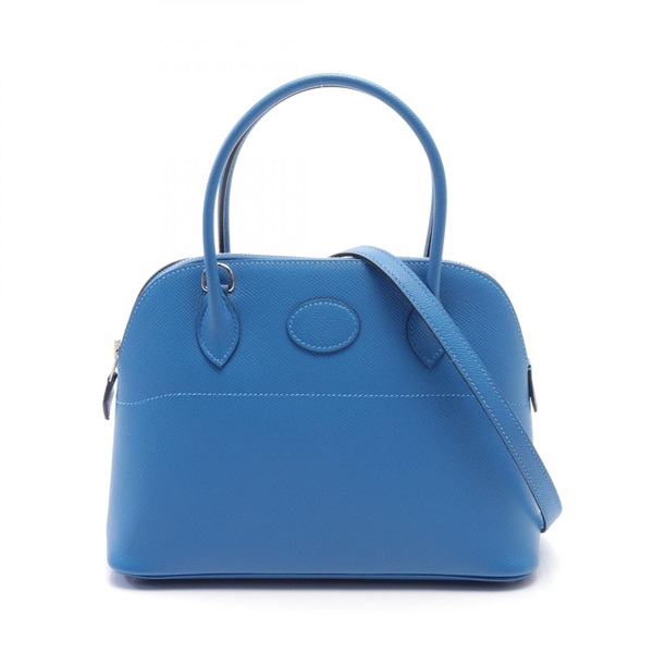 HERMES Bolide 27 Hand shoulder bag Y Epsom Blue zanzibar Used SHW