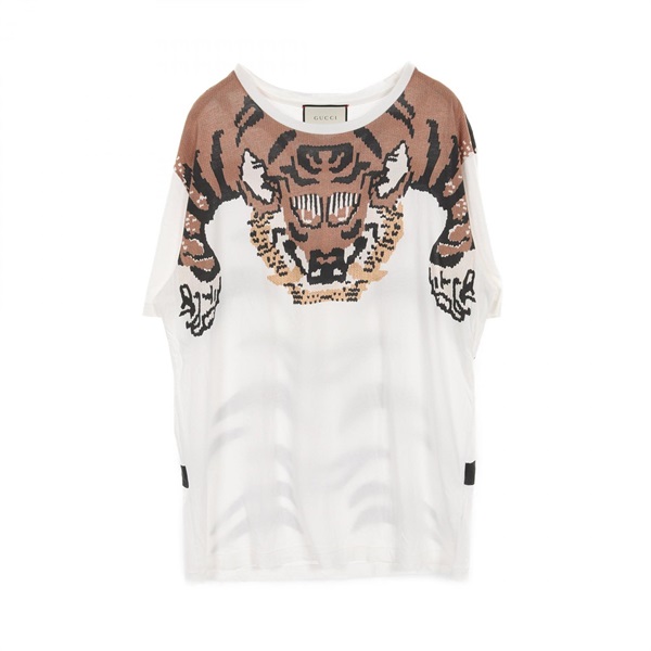 Gucci tiger fashion shirt white