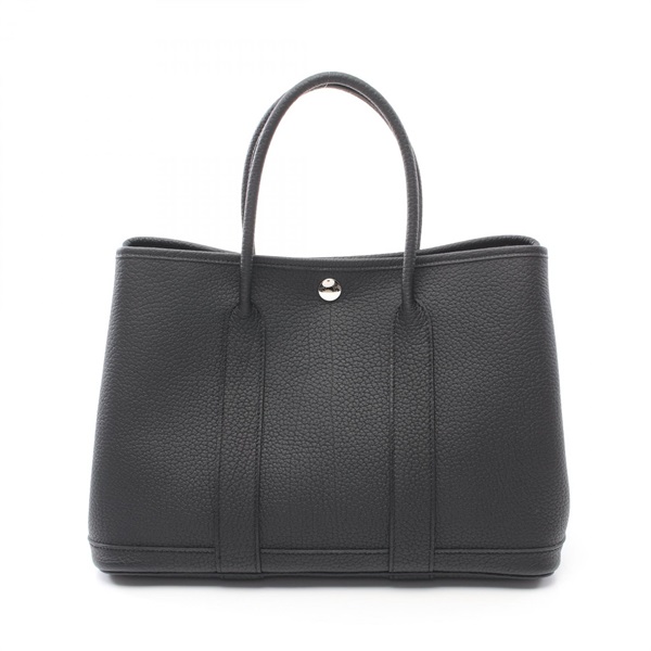 HERMES Garden party TPM Tote Bag Negonda leather SHW Black Used Women