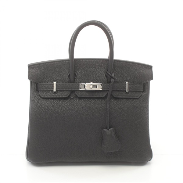 HERMES Birkin 25 Hand bag Togo leather SHW Black Used Women