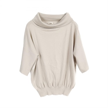 HERMES knitwear Tops cashmere Beige Used Women sweater Size 34