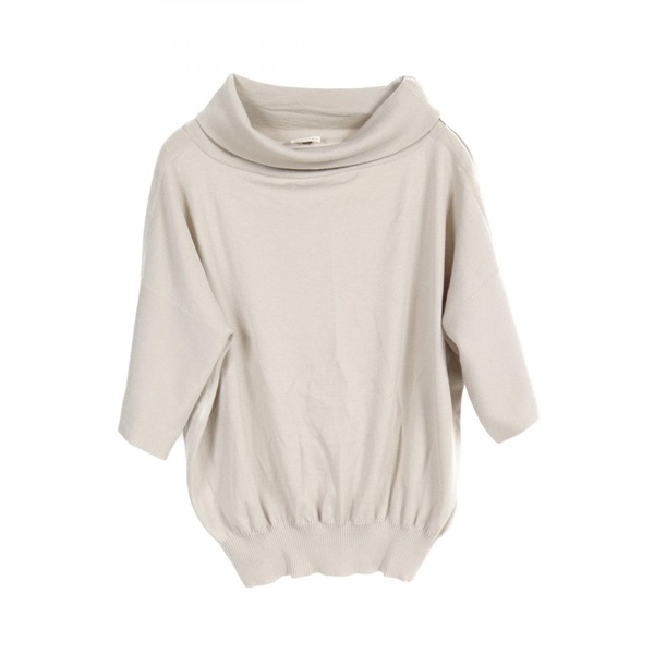 HERMES knitwear Tops cashmere Beige Used Women sweater Size 34