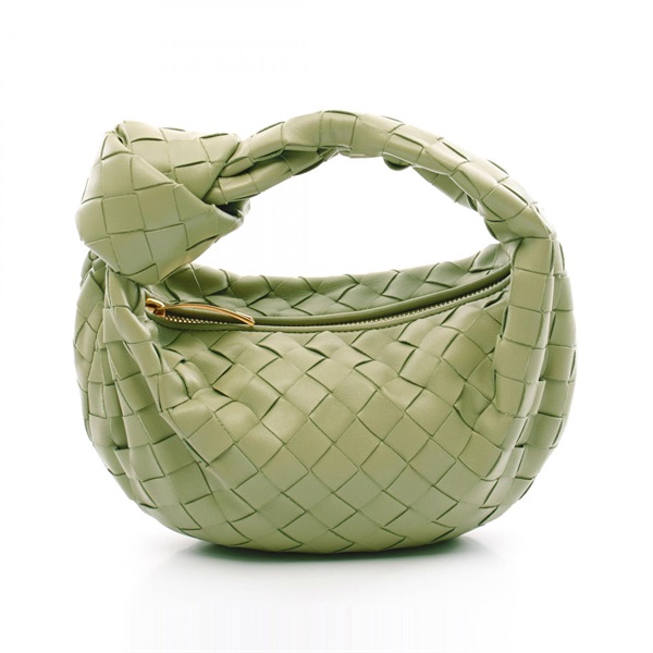 BOTTEGA VENETA Intrecciato mini jodie Hand bag 651876 leather Green Used