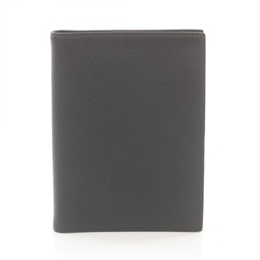 HERMES Agenda PM Notebook cover Epsom Leather SHW Black Used unisex