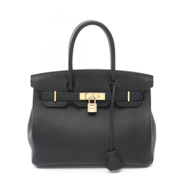 HERMES Birkin 30 Hand bag Togo leather GHW Black Used Women
