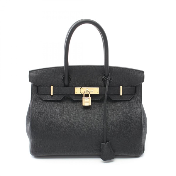 HERMES Birkin 30 Hand bag Togo leather GHW Black Used Women