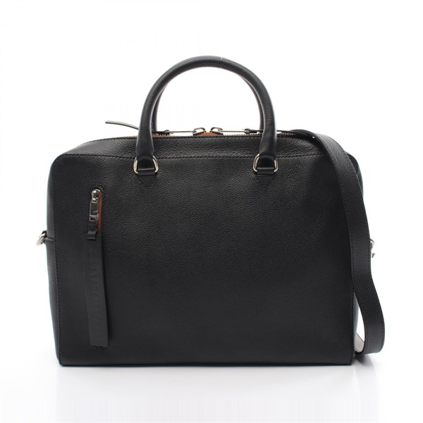 BURBERRY AINSWORTH Briefcase business bag 2way 4075529 leather Black Used mens