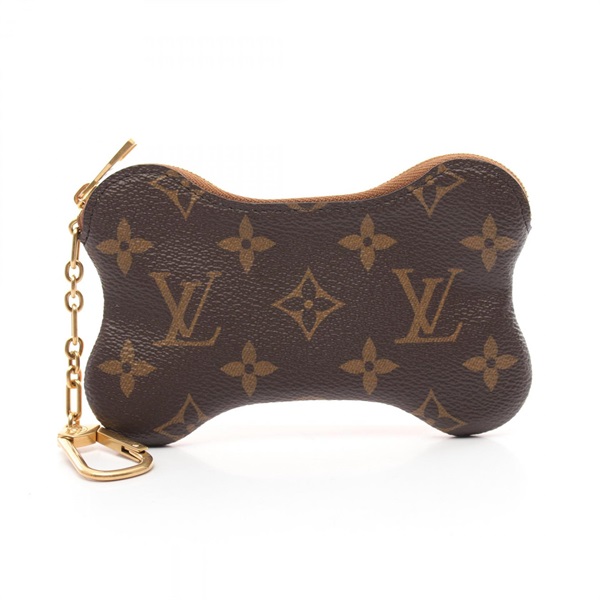 LOUIS VUITTON Bone Key holder Pouch Purse M12616 Monogram canvas leather Brown