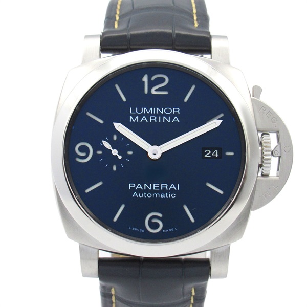 PANERAI Luminor Marina Wrist Watch PAM01313 Automatic winding Stainless Steel leather Used mens