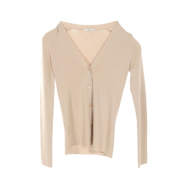 PRADA cardigan knitwear #40 cashmere silk Beige Used