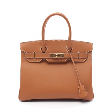 HERMES Birkin 30 Hand bag sac B Epsom leather Gold GHW