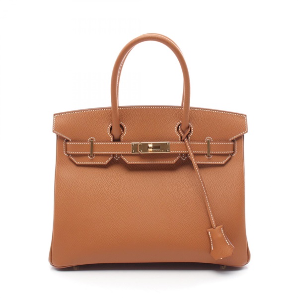 HERMES Birkin 30 Hand bag sac B Epsom leather Gold GHW