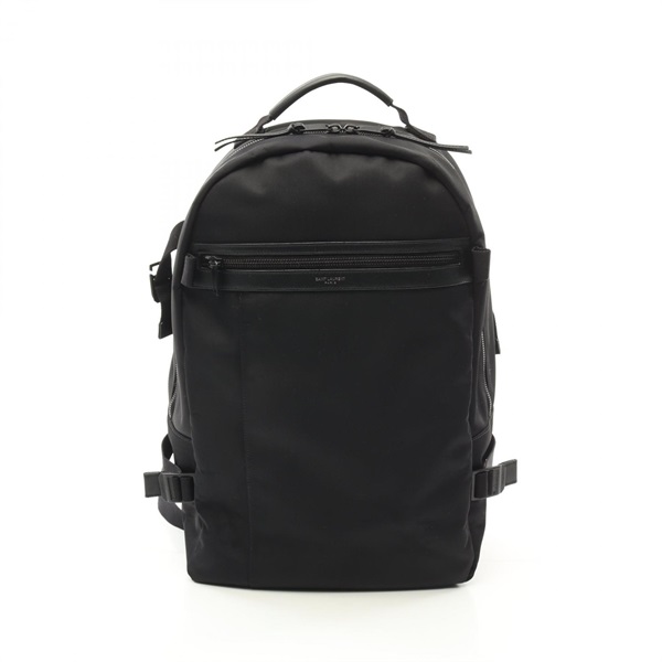 SAINT LAURENT CITY Rucksack Backpack 649765 Nylon leather Black Used mens