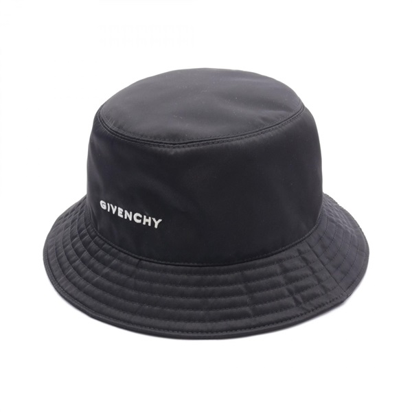 GIVENCHY bucket hat WA0292 Nylon Black Used Women