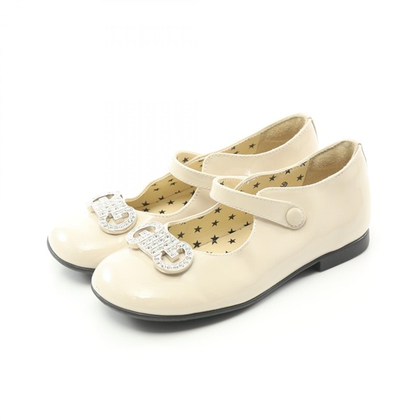 GUCCI child shoes #26 Patent leather Beige cream Used