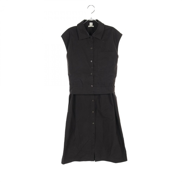 HERMES Caliche Dress 3E0565DT cotton Black Used Women size 40