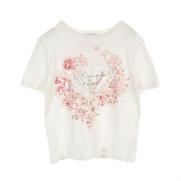 Christian Dior Royaume dAmour T-shirt 153T12DA454 cotton White Used Women #S