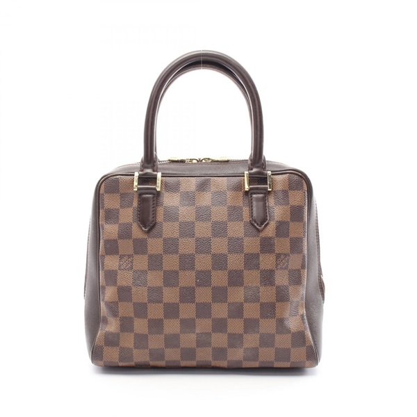 LOUIS VUITTON Brera Handbag N51150 Damier canvas leather Brown Ebene Used Women