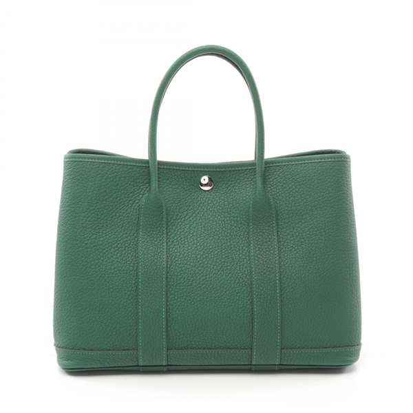 HERMES Garden party TPM Tote Bag W Negonda leather vert moyen SHW