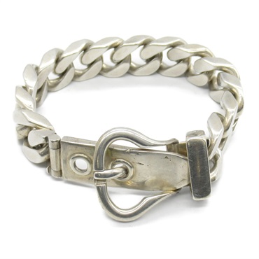 HERMES Boucle Sellier Bracelet Silver925 Silver Used unisex