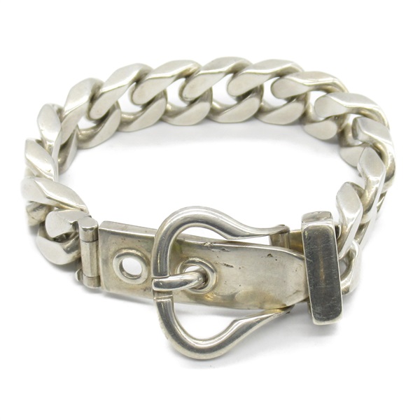 HERMES Boucle Sellier Bracelet Silver925 Silver Used unisex