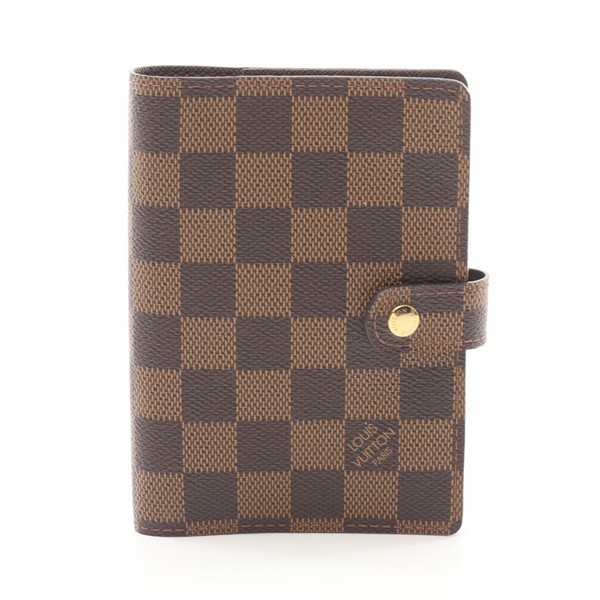 LOUIS VUITTON Agenda PM Notebook cover R20700 Damier canvas Ebene Used unisex LV