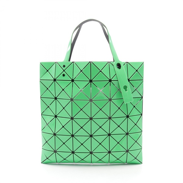BAO BAO ISSEY MIYAKE 6×6 Tote Bag BB31AG613 PVC coated canvas Green Used Women