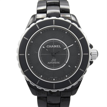CHANEL J12 Intense Black 38 Wrist Watch H3829 Automatic ceramic Used mens CC