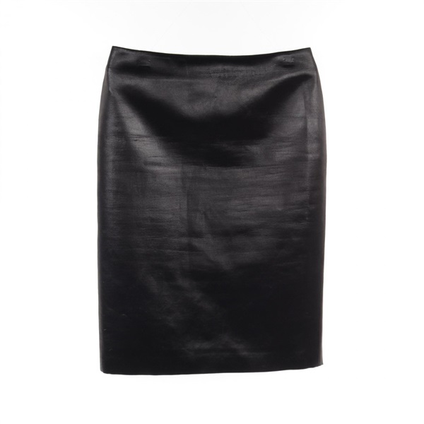 SAINT LAURENT PARIS skirt acetate Black Used Women size 38