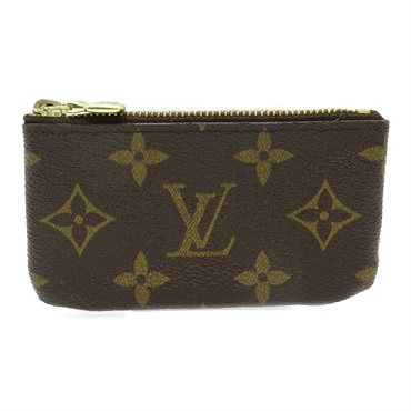 LOUIS VUITTON Pochette Cle key holder M62650 Monogram canvas Brown Used unisex